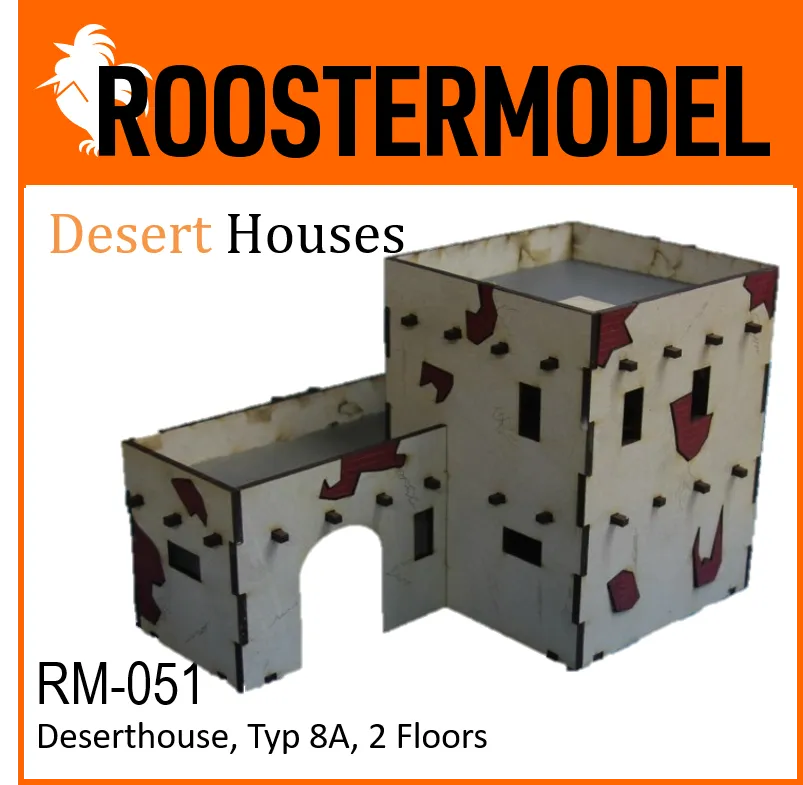 Deserthouse, Typ 8A, 2 Floors-Roostermodel-Radaddel