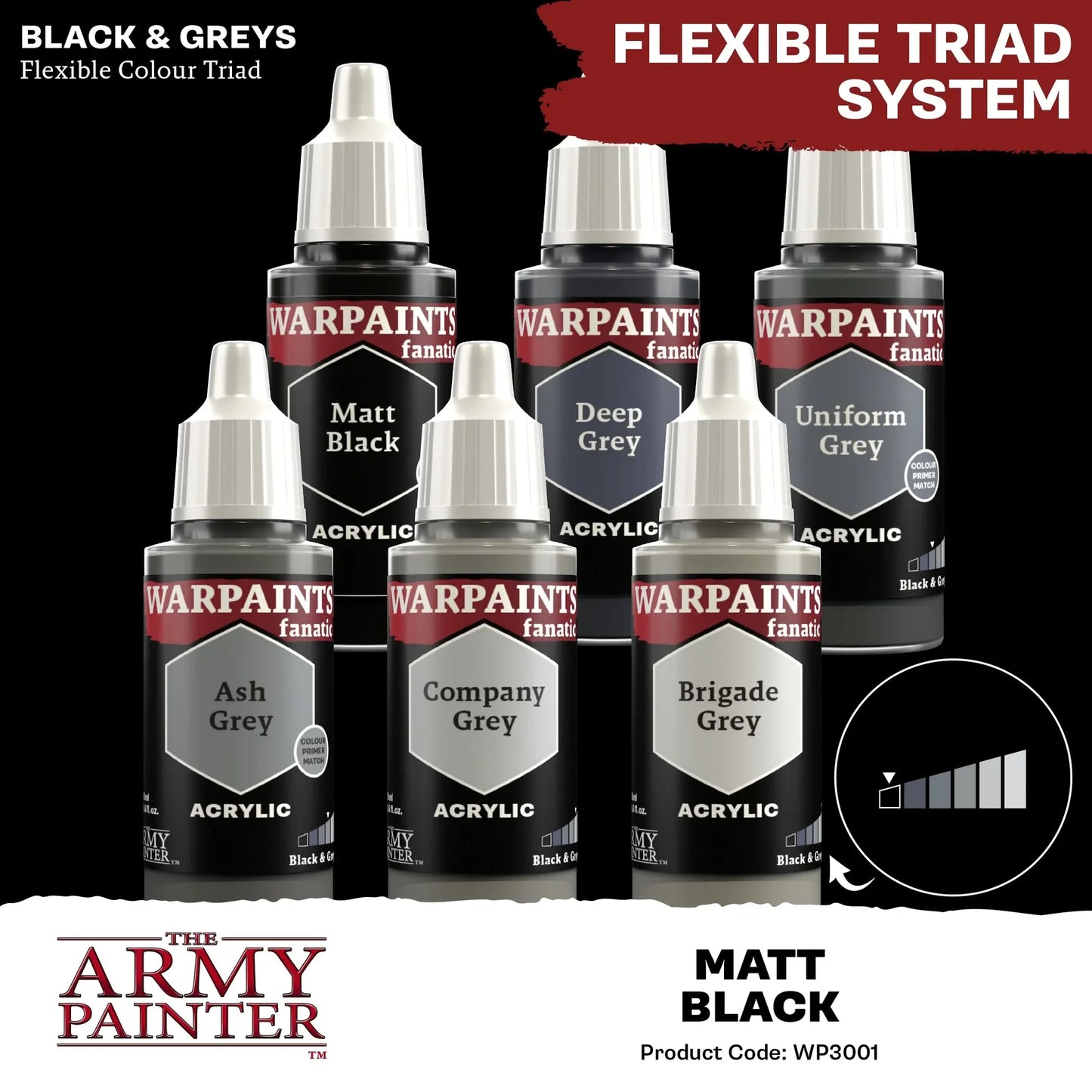 Matt Black Fanatic WP-The Army Painter-Radaddel