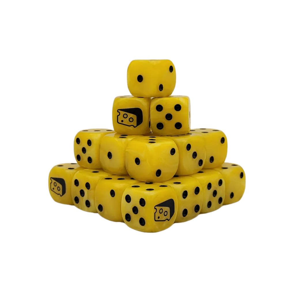 Warp Cheese Dice 16mm Round (25 Stück)-Baron of Dice-Radaddel