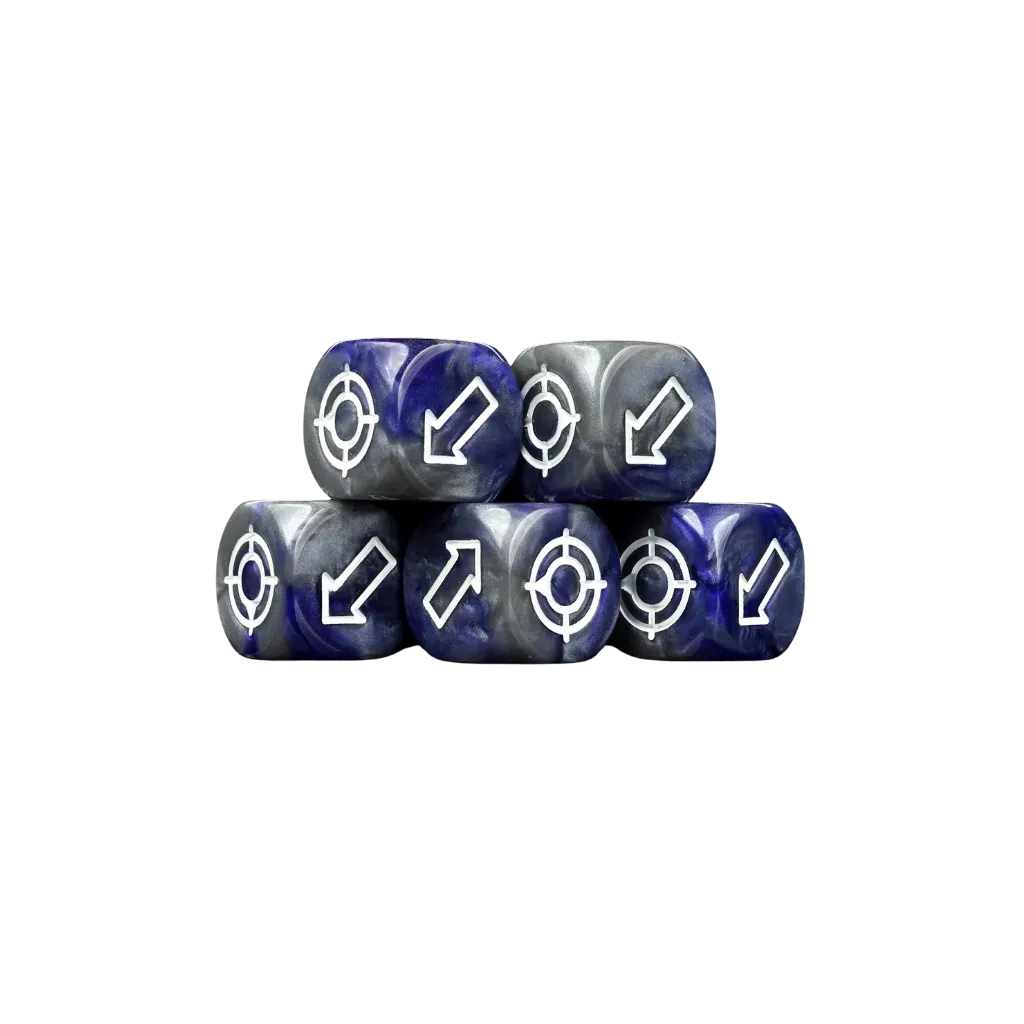 Scatter Dice Imperial Blue Round (5 Stück)-Baron of Dice-Radaddel