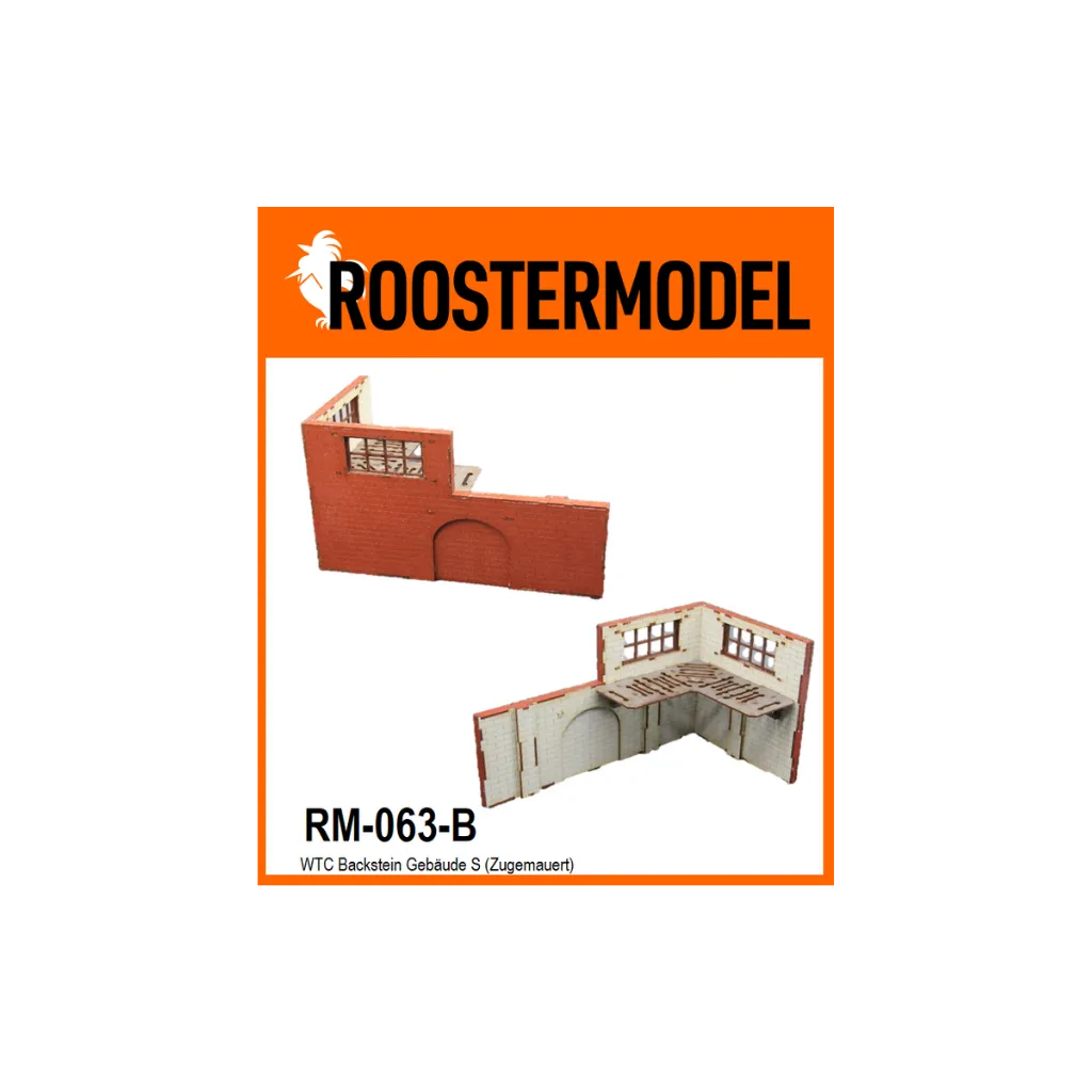 WTC Backstein Gebäude S Zugemauert-Roostermodel-Radaddel
