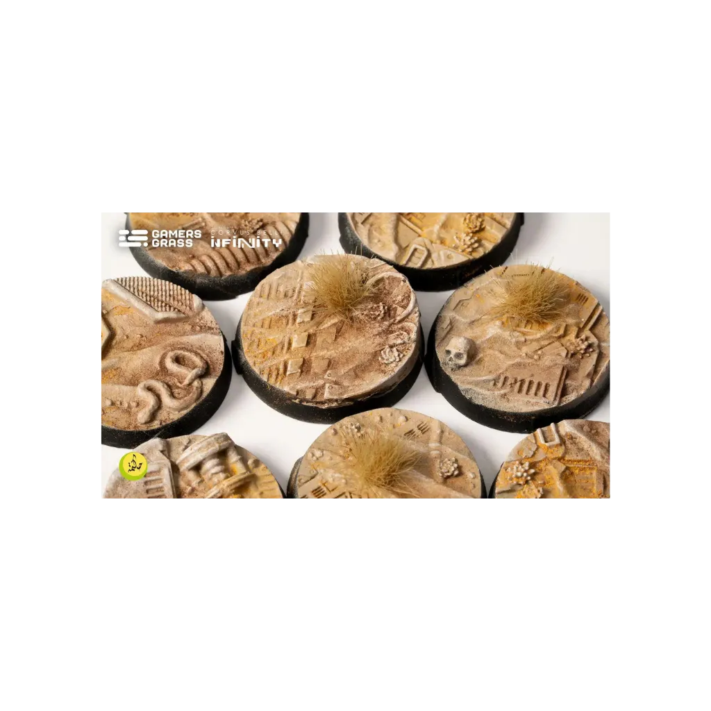 Dunes of Bourak Round 25mm (8x)-Gamers Grass-Radaddel