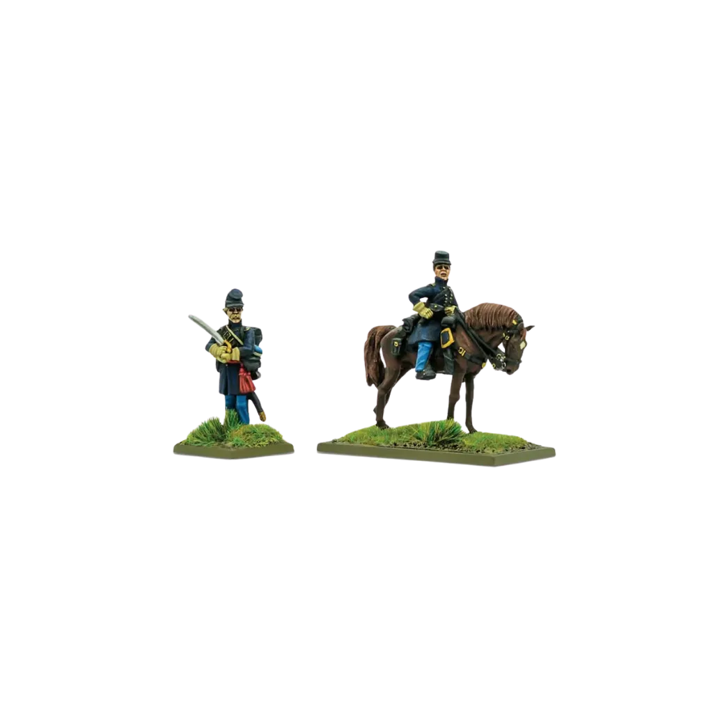 Union Officers Standing (Foot & Mounted)-Warlord Games-Radaddel