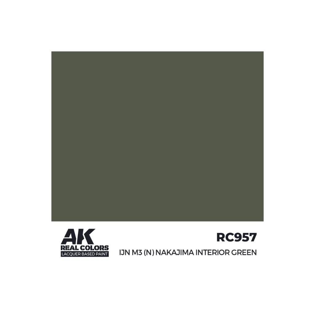 AK Real Colors IJN M3 (N) Nakajima Interior Green 17 ml-AK-Interactive-Radaddel