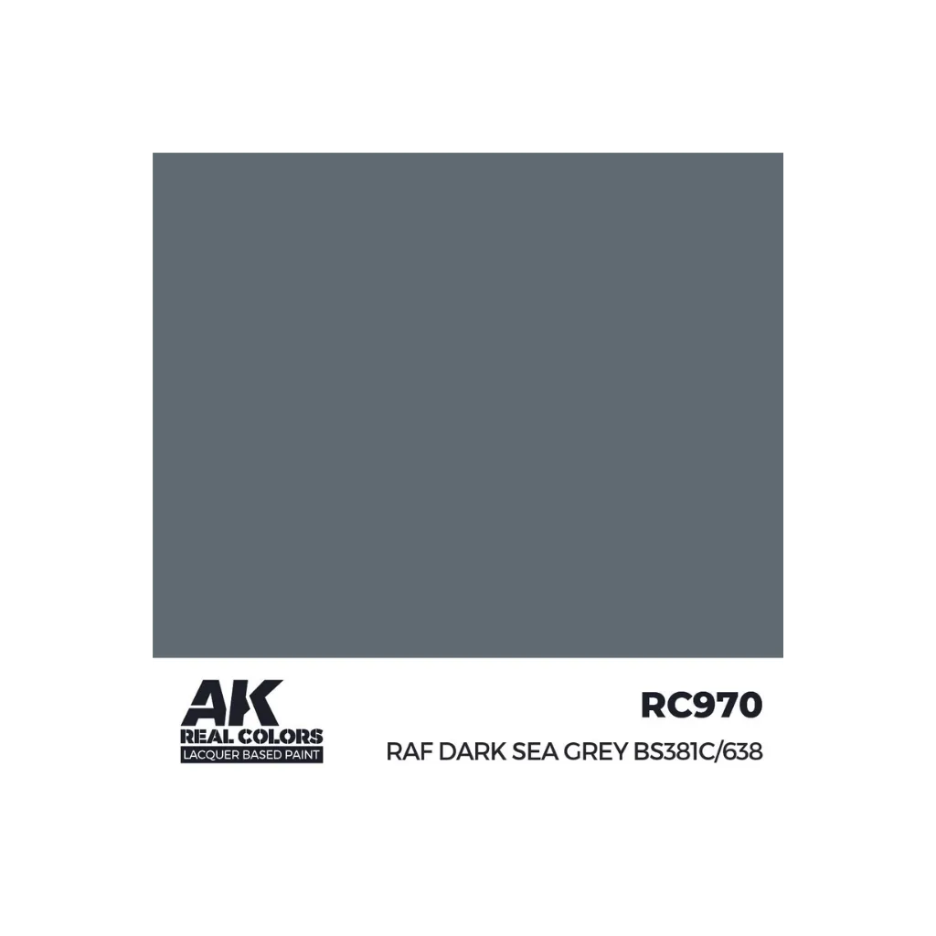 AK Real Colors RAF Dark Sea Grey BS381C/638 17 ml-AK-Interactive-Radaddel