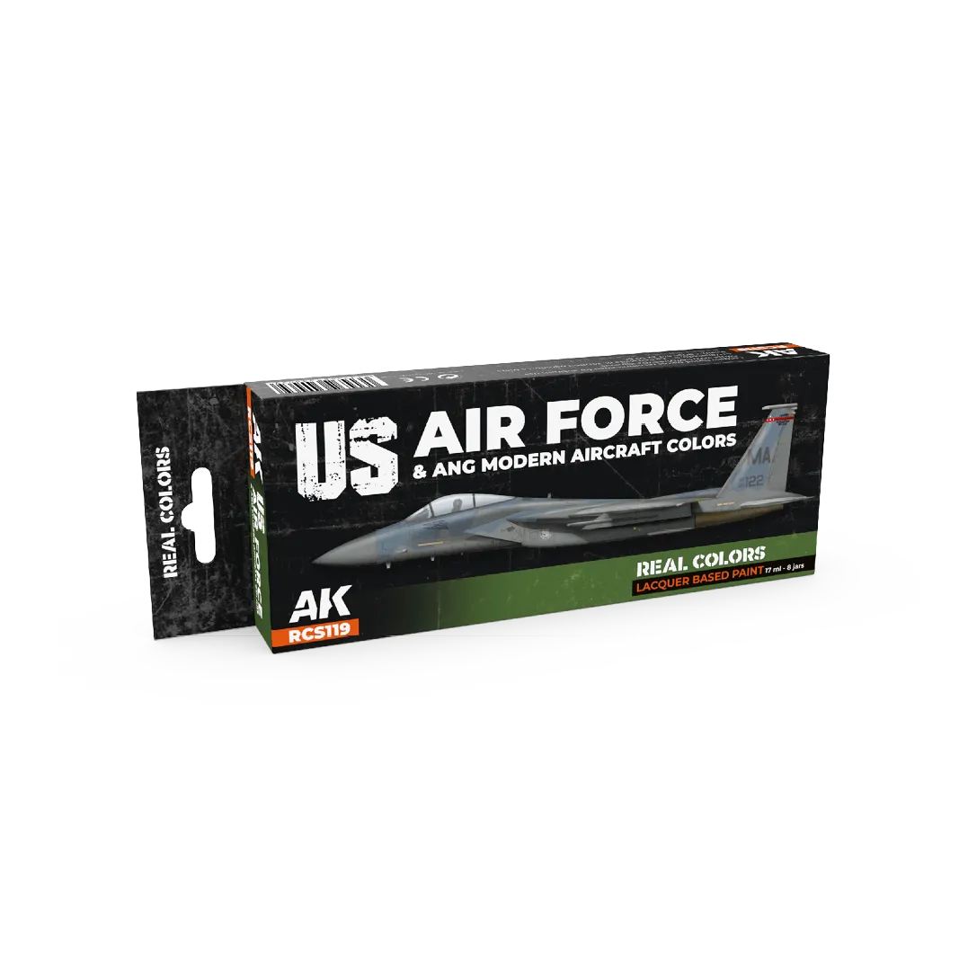 AK Real Colors US Air Force & ANG Modern Aircraft Colors SET-AK-Interactive-Radaddel