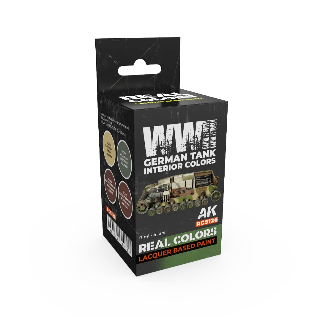 AK Real Colors WWII German Tank Interior Colors SET-AK-Interactive-Radaddel