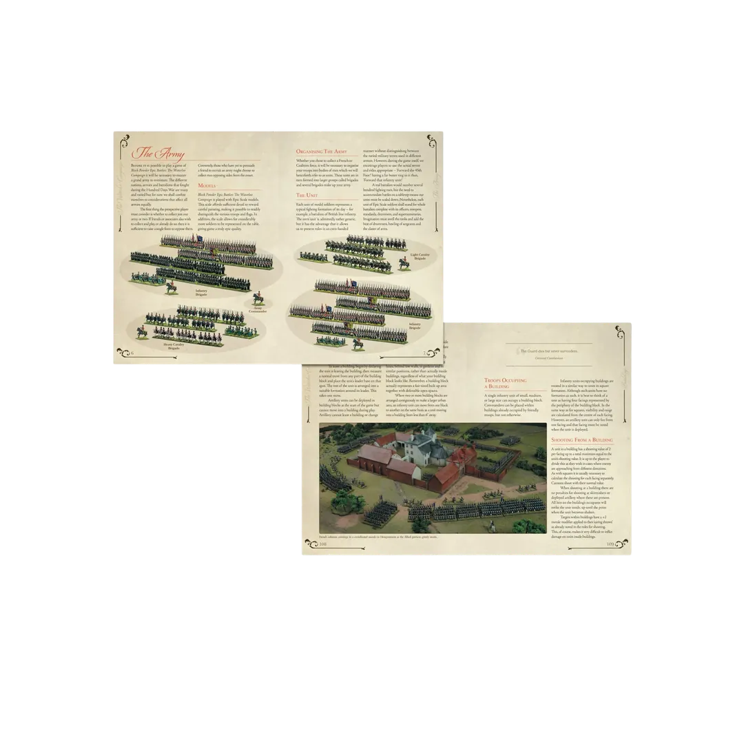 BP Epic Battles: Waterloo - Rulebook (English)-Warlord Games-Radaddel