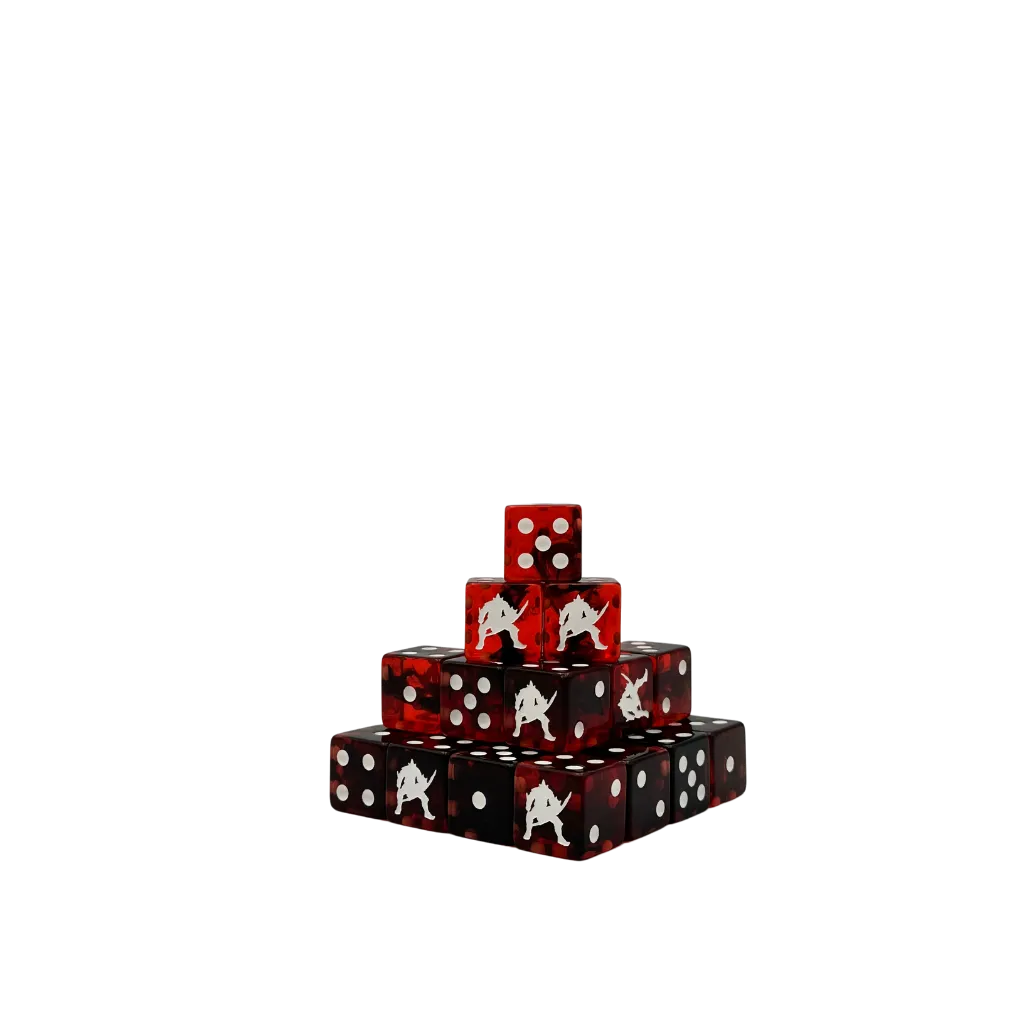 Cave Goblin Red Dice 16mm Square (25 Stück)-Baron of Dice-Radaddel