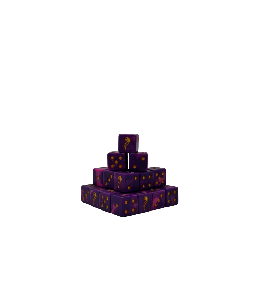 Black Serpent Dice 16mm Square (25 Stück)-Baron of Dice-Radaddel