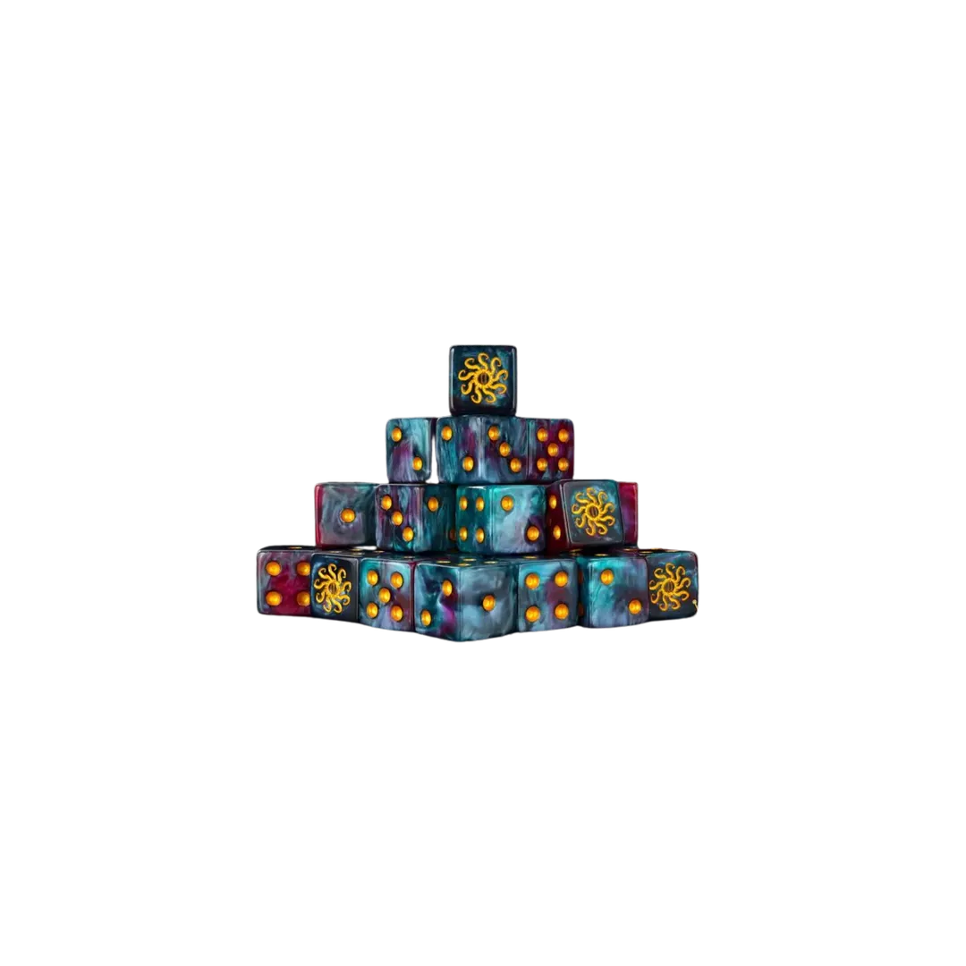 Cult of Knowledge 2 Dice 16mm Square (25 Stück)-Baron of Dice-Radaddel