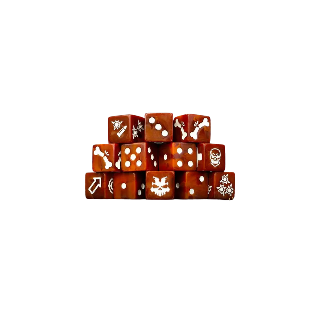 Oxidized Rust Dice - Skirmish Set-Baron of Dice-Radaddel