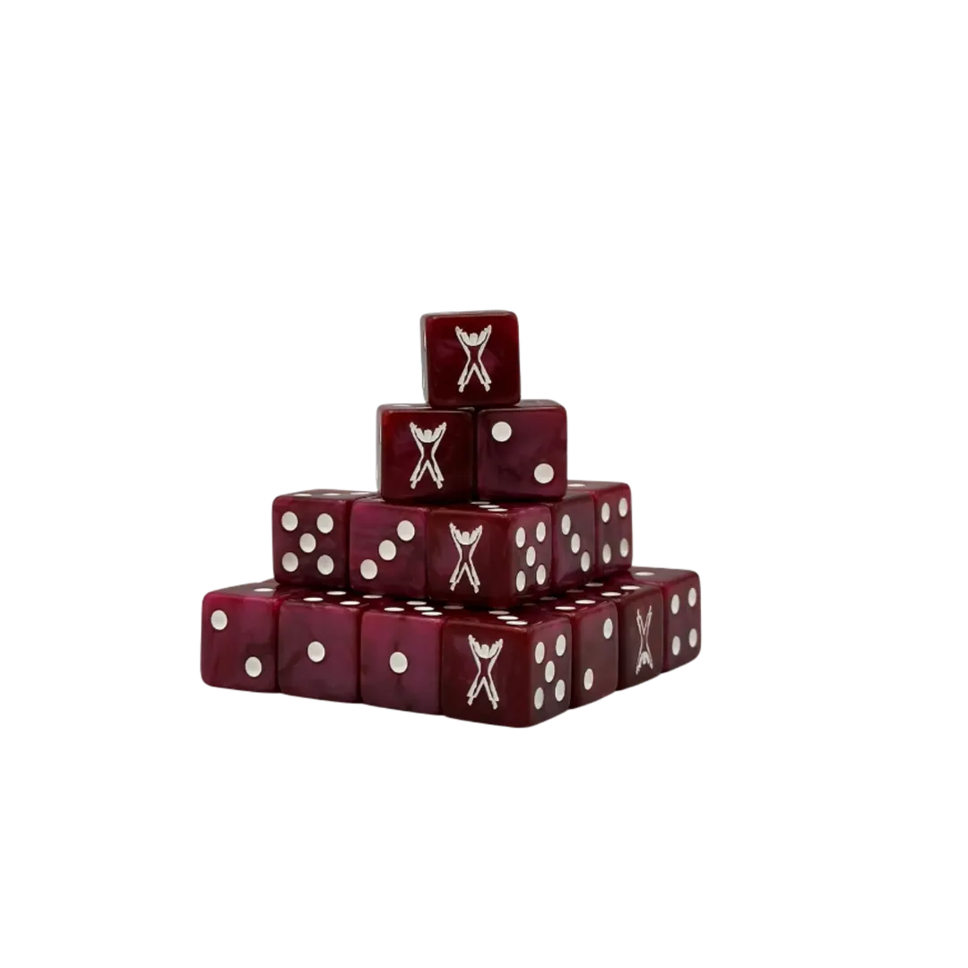 Flayed Ones Dice 16mm Square (25 Stück)-Baron of Dice-Radaddel