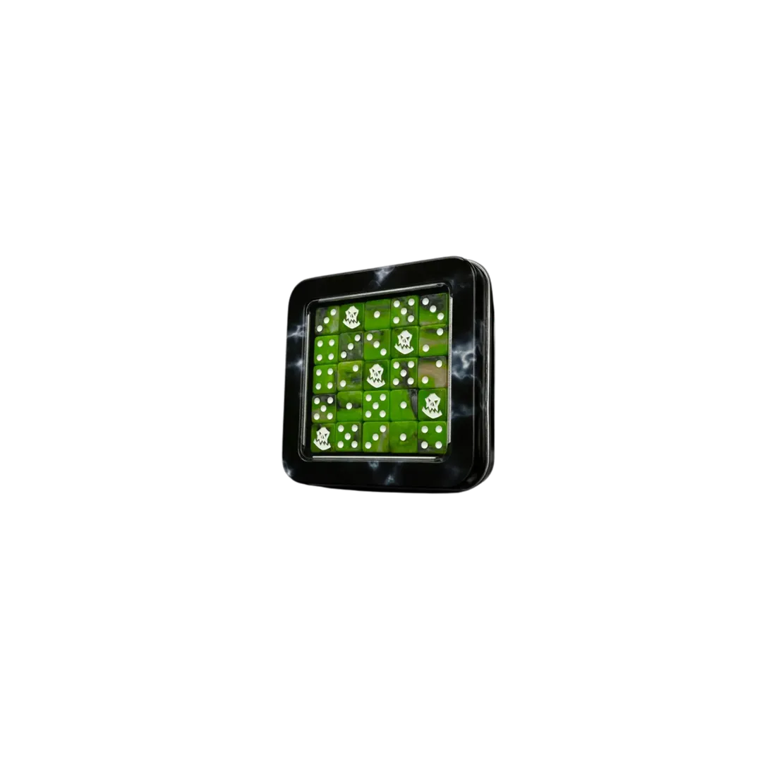 Orc OG White Dice 12mm MINI (25 Stück)-Baron of Dice-Radaddel