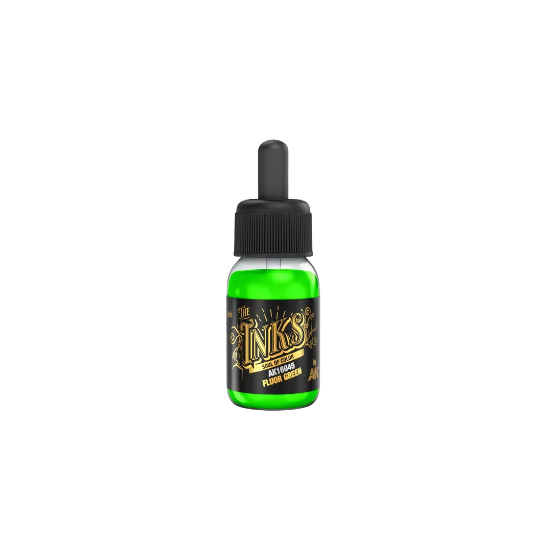 Fluor Green - The Inks 30ml-AK-Interactive-Radaddel
