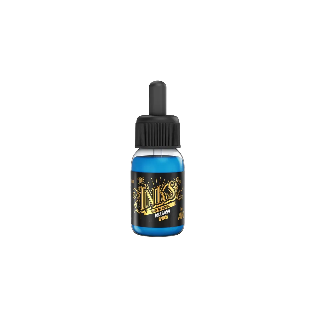 Cyan - The Inks 30ml-AK-Interactive-Radaddel