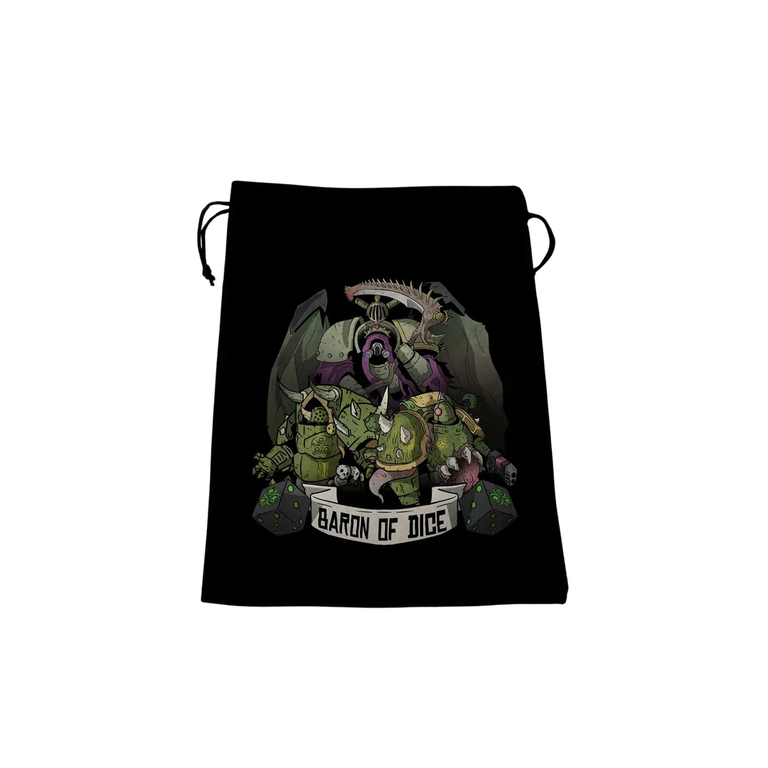 Premium Black Dice Bag - Plague-Baron of Dice-Radaddel