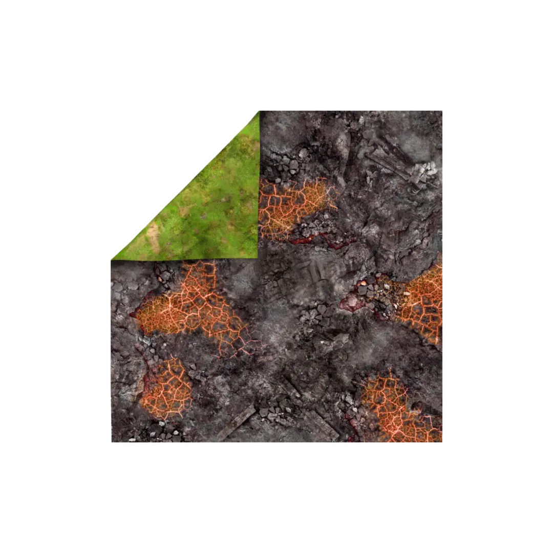 Neoprene Mat 2-sided Red Blight battlefield 48x48 / 122x122 cm-Playmats.eu-Radaddel