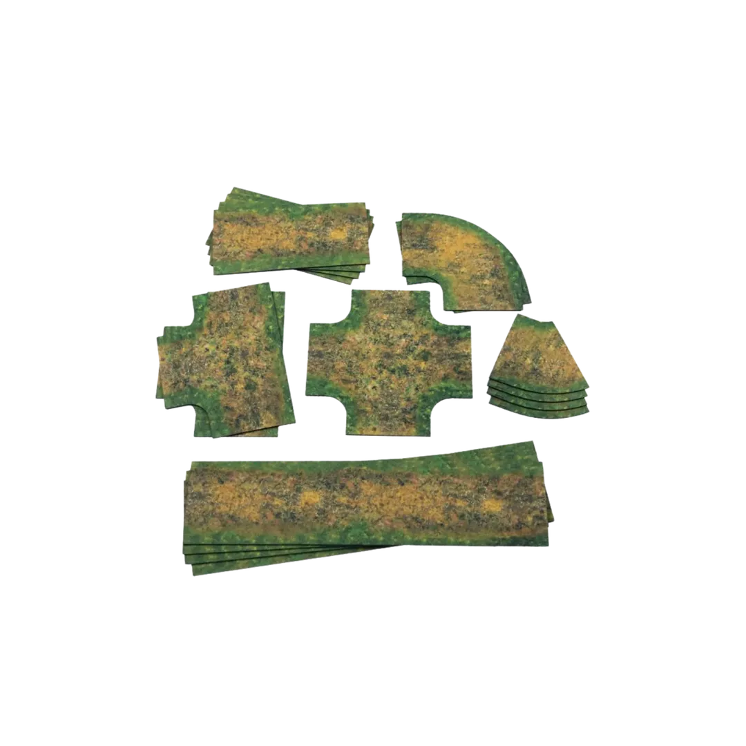 Muddy Roads - Rubber 2D Road Set 15mm-Playmats.eu-Radaddel
