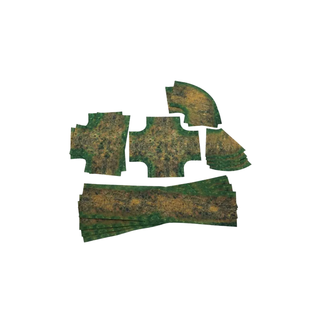 Muddy Roads - Anti-Slip Fabric 2D Road Set 15mm-Playmats.eu-Radaddel