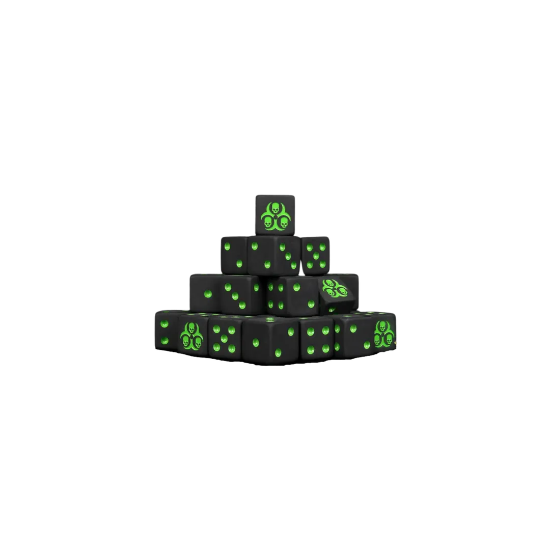 Black Plague Dice 16mm Square (25 Stück)-Baron of Dice-Radaddel