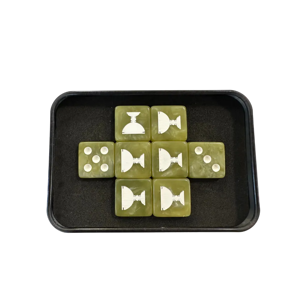 Cult of the Black Grail Dice 16mm Square (8 Stück)-Baron of Dice-Radaddel