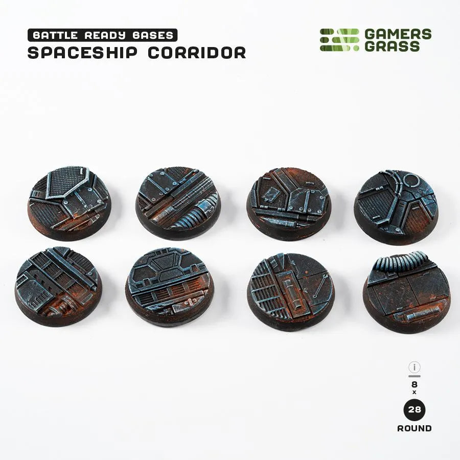 Spaceship Corridor - Round 28mm (x8)-Gamers Grass-Radaddel