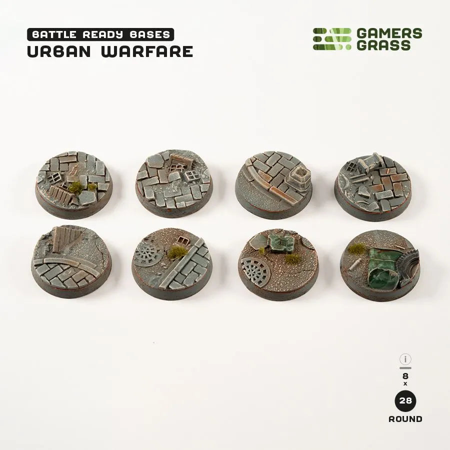 Urban Warfare - Round 28mm (x8)-Gamers Grass-Radaddel