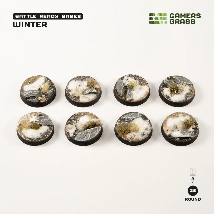 Winter - Round 28mm (x8)-Gamers Grass-Radaddel