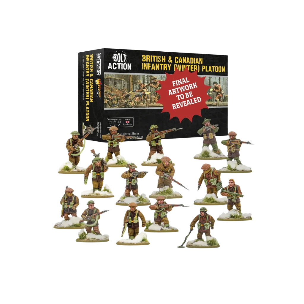 British & Canadian Infantry (Winter) Platoon-Warlord Games-Radaddel