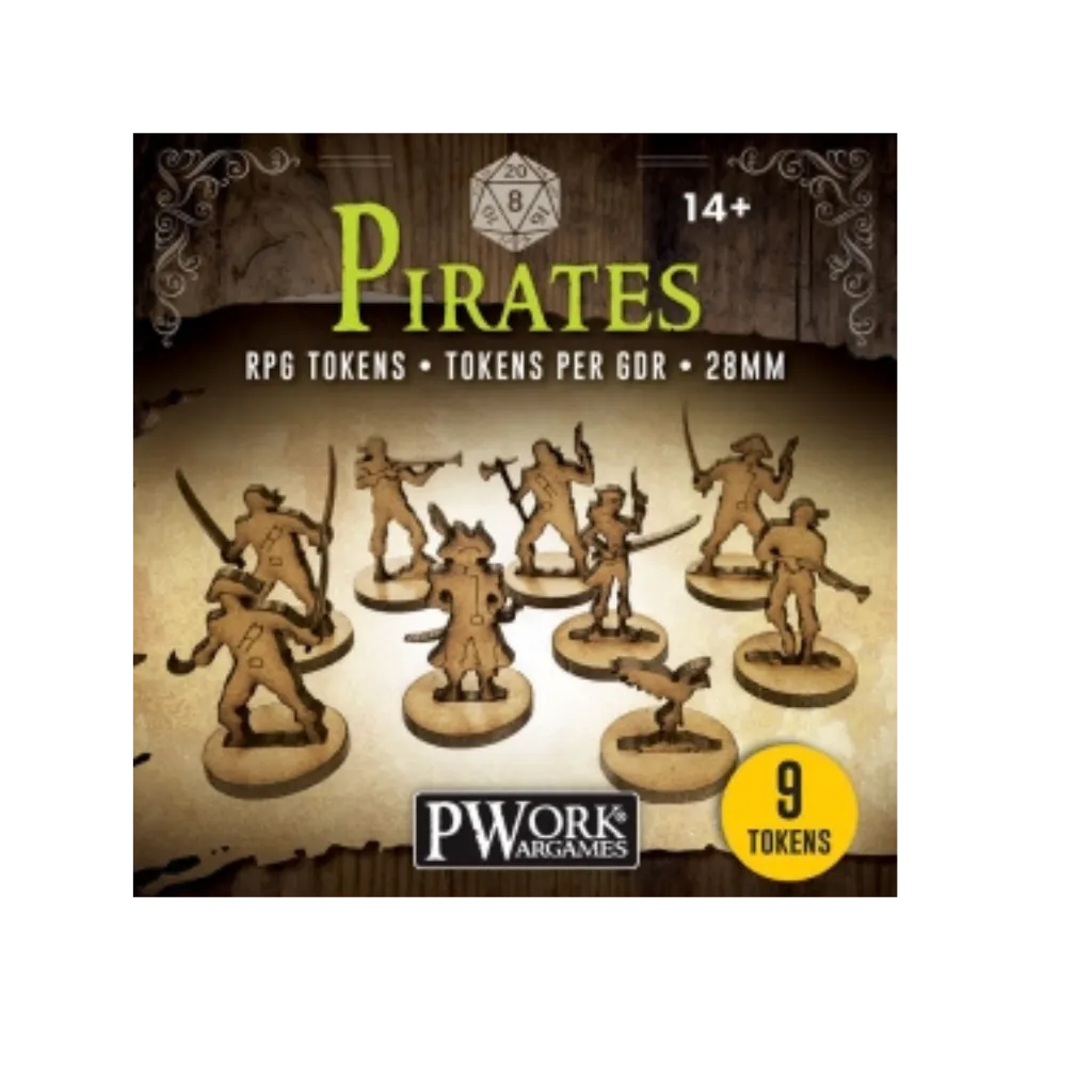 RPG TOKENS Pirates-PWork Wargames-Radaddel