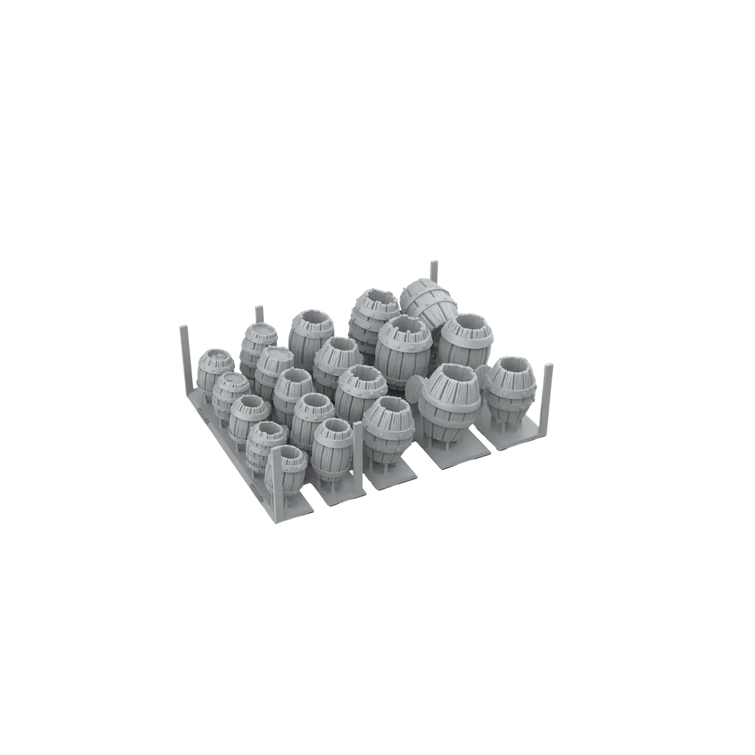 Wood Barrels - Basing Bits (32 Teile)-AK-Interactive-Radaddel