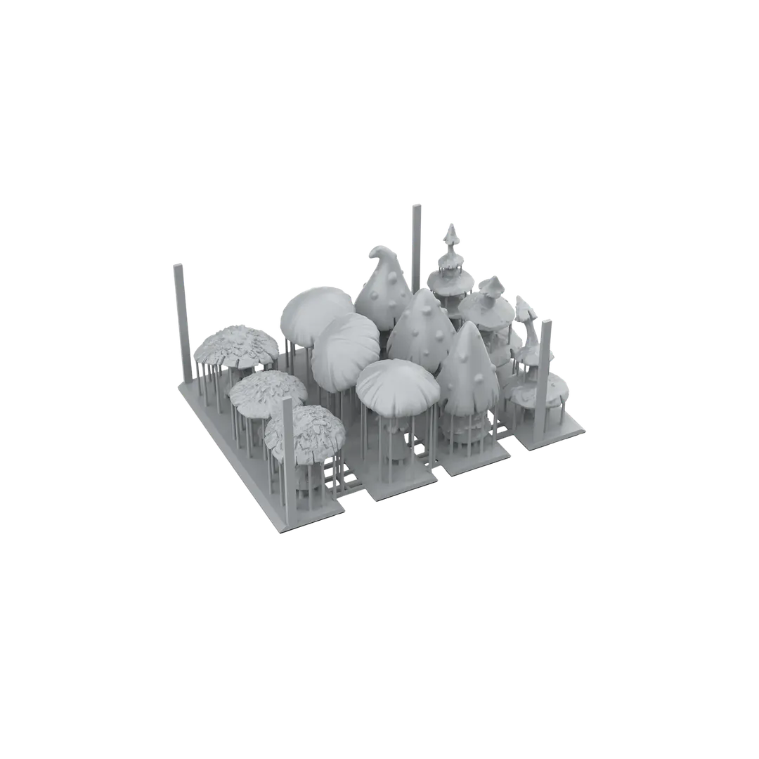 Gigant Mushrooms - Basing Bits (12 Teile)-AK-Interactive-Radaddel