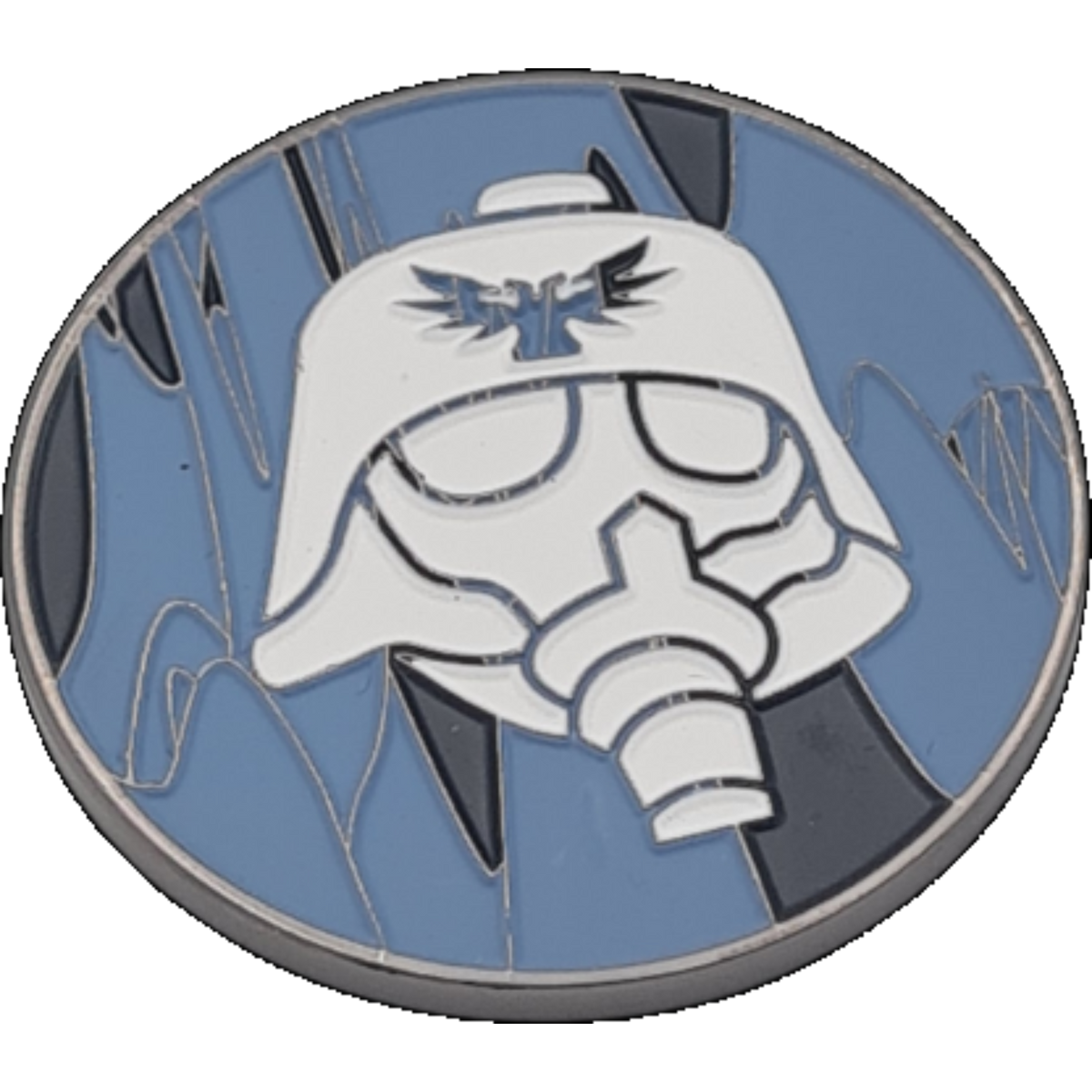 40mm Metal Coin - Helmet