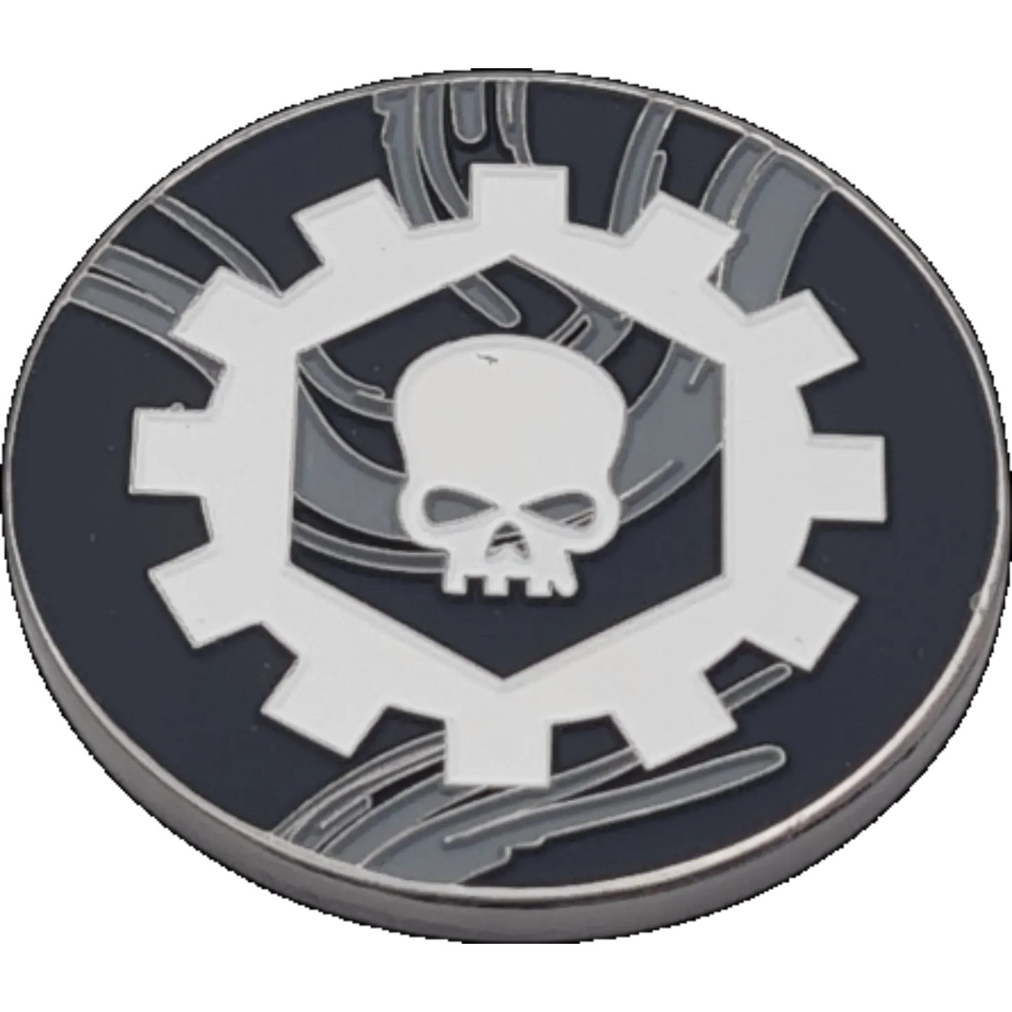 40mm Metal Coin - Iron Cog-Baron of Dice-Radaddel