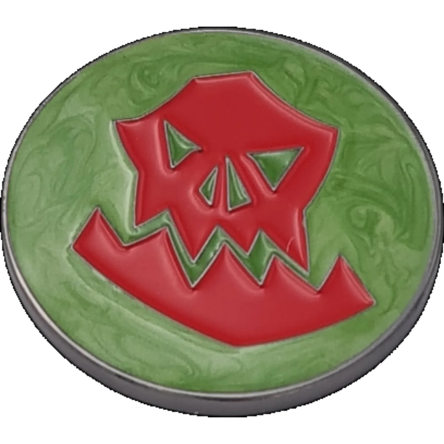 40mm Metal Coin - Ork - Red-Baron of Dice-Radaddel