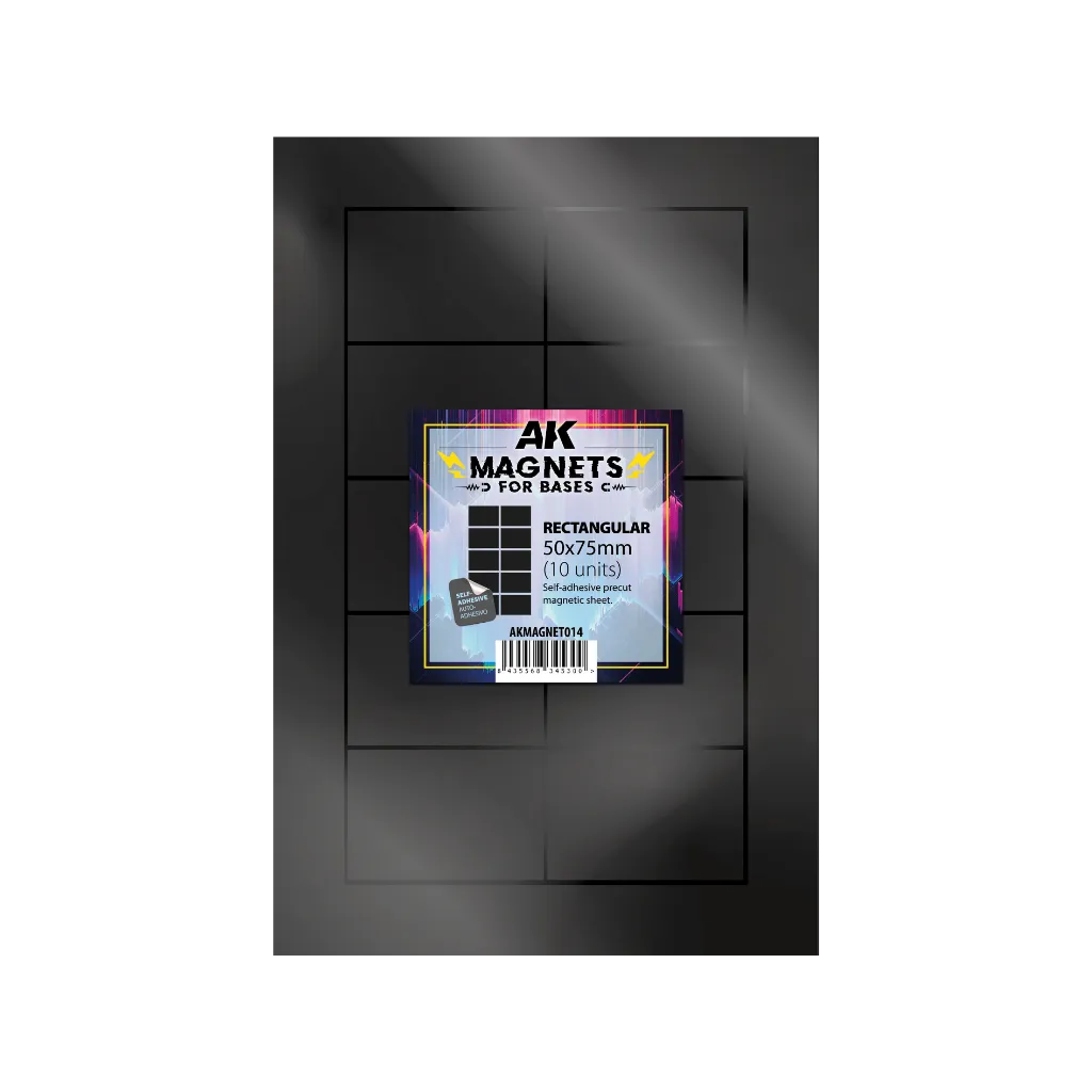 AK Vorgeschnittene Magnete - Rechteckig 50 x 75mm-AK-Interactive-Radaddel