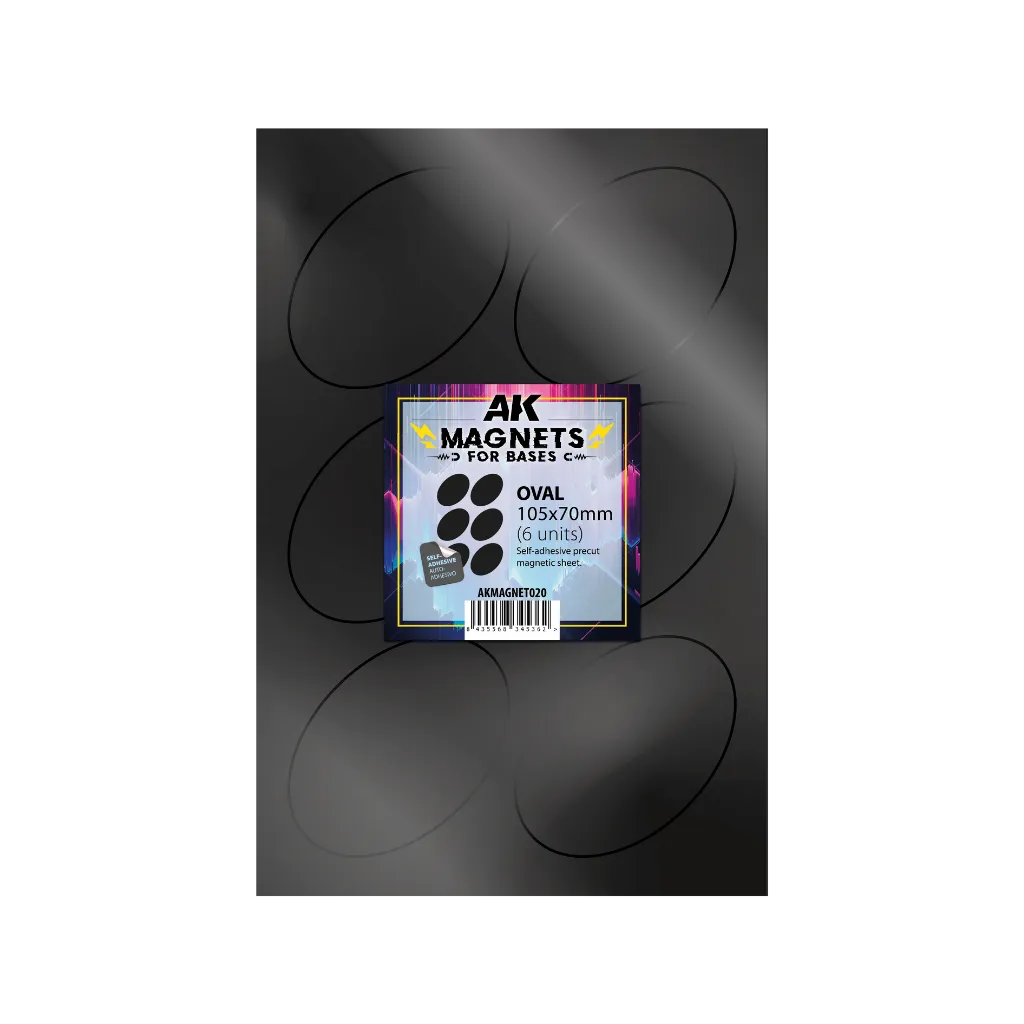 AK Vorgeschnittene Magnete - Oval 105 x 70mm-AK-Interactive-Radaddel