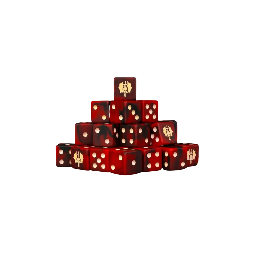 Cursed Vampire Dice 16mm Square (25 Stück)-Baron of Dice-Radaddel