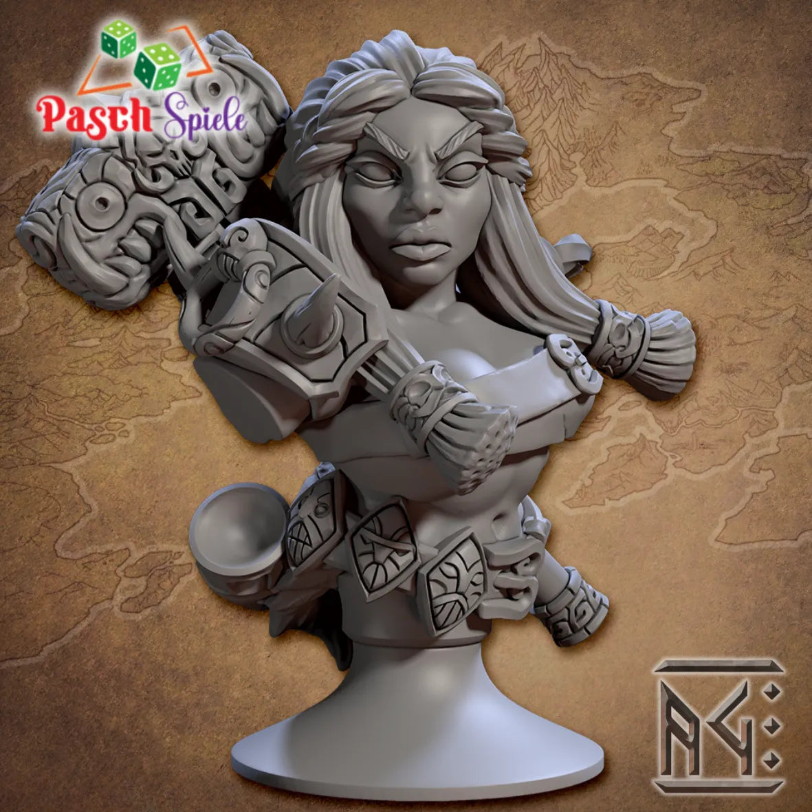 Fantasy Büste: Dwarf Berserker - The Quest for Goldvein-Pasch Spiele-Radaddel