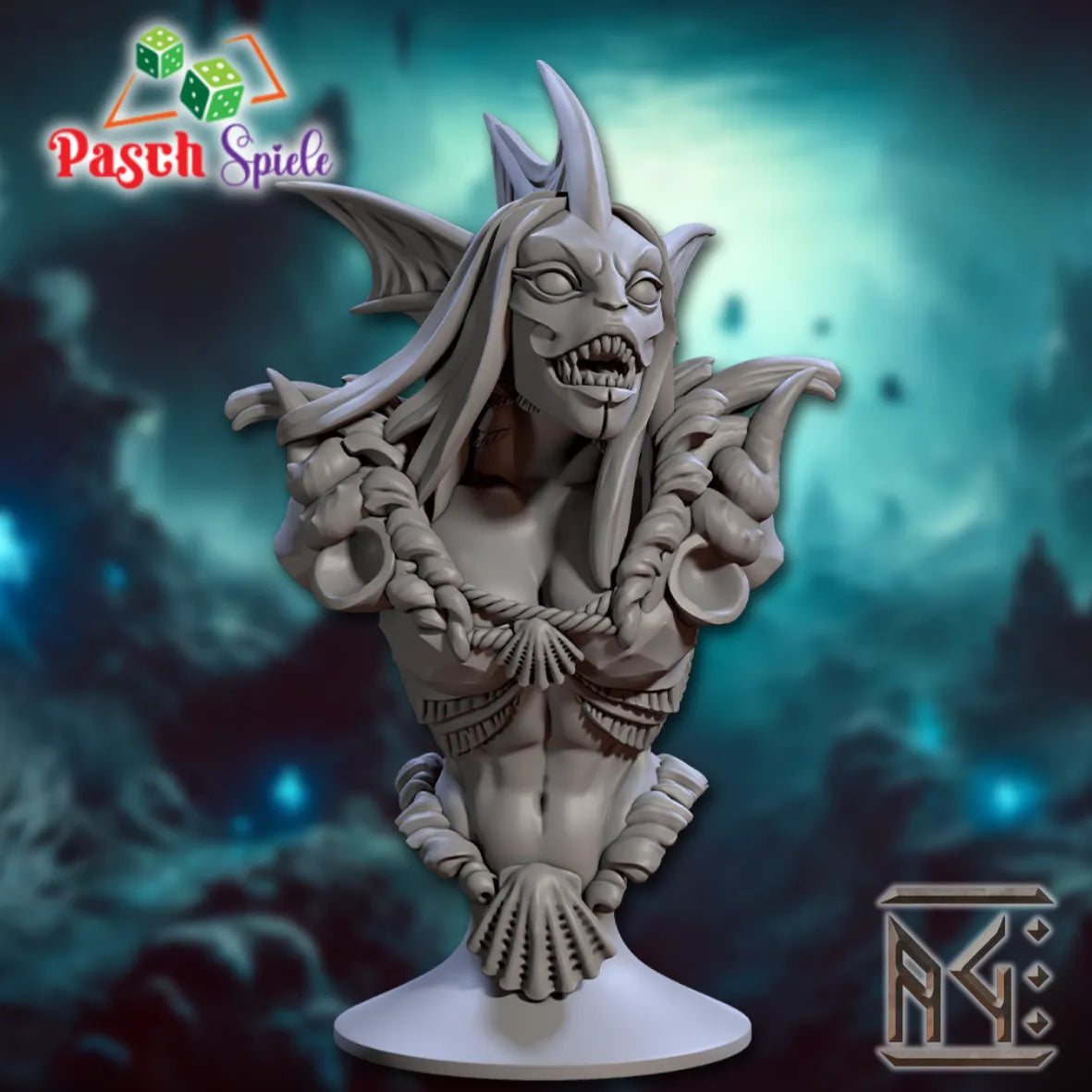 Fantasy Büste: Jurakin Hightide Witch - Mirmidons of the Death-Tide-Pasch Spiele-Radaddel
