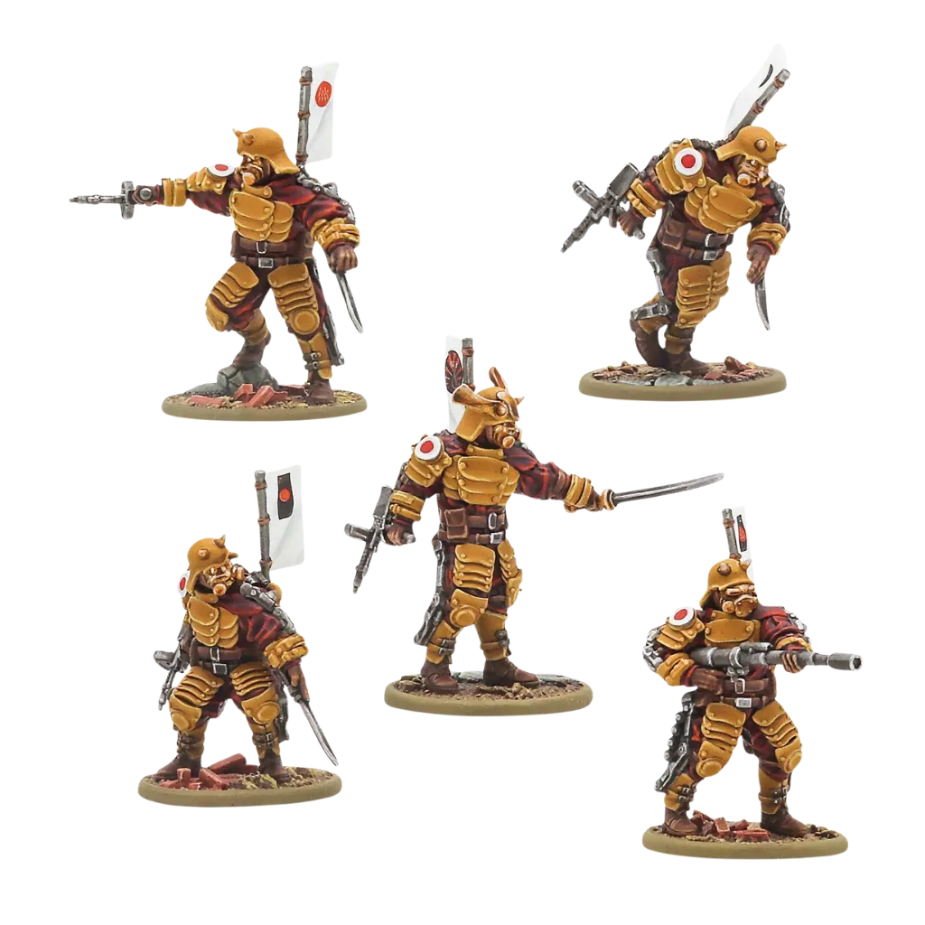 Konflikt '47 Empire of Japan Assault-Frame Armoured Infantry Squad-Warlord Games-Radaddel