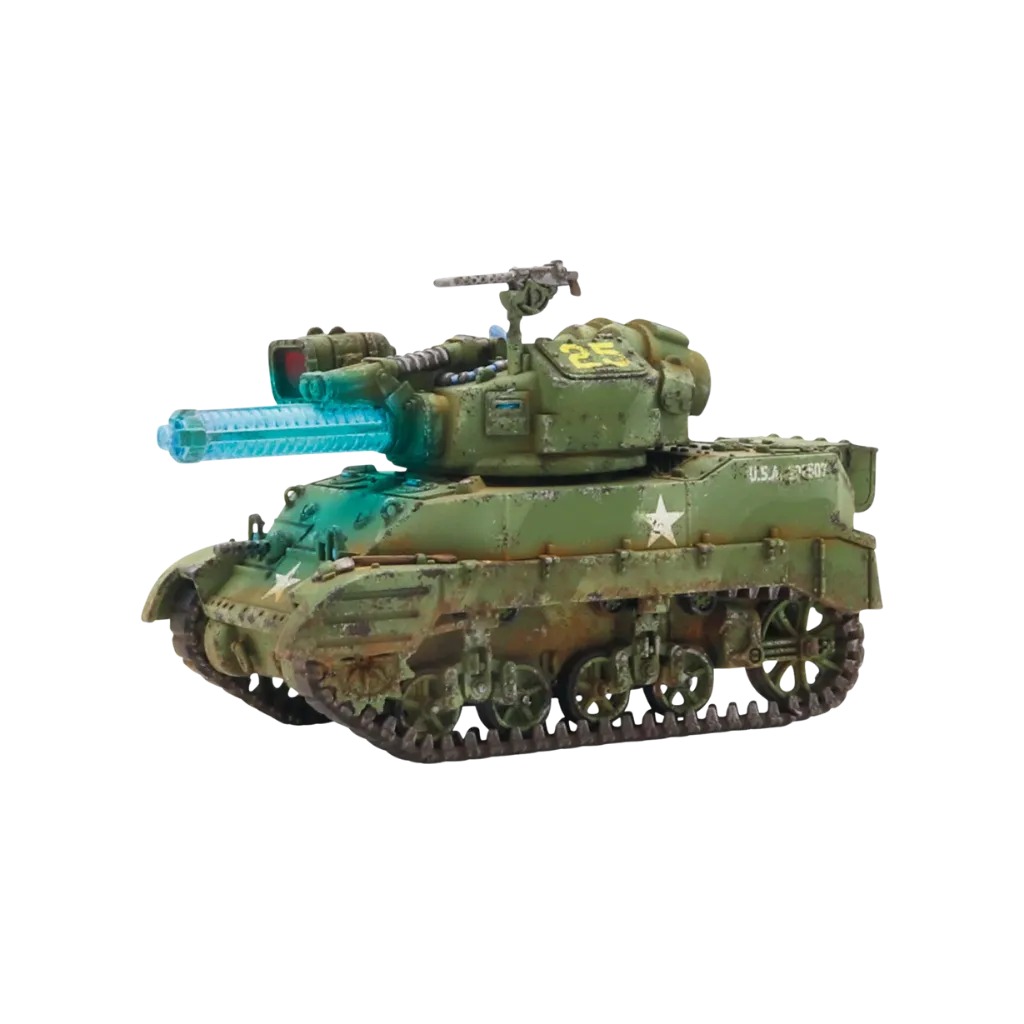 Konflikt '47 United States M5A2(T) Stuart Light Tank-Warlord Games-Radaddel