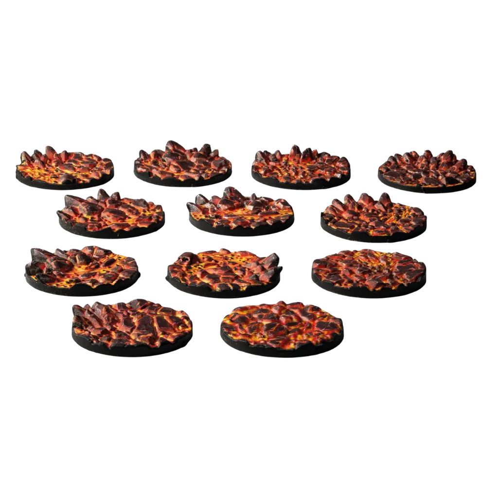 Molten Lava Round 25mm (x12)-Gamers Grass-Radaddel