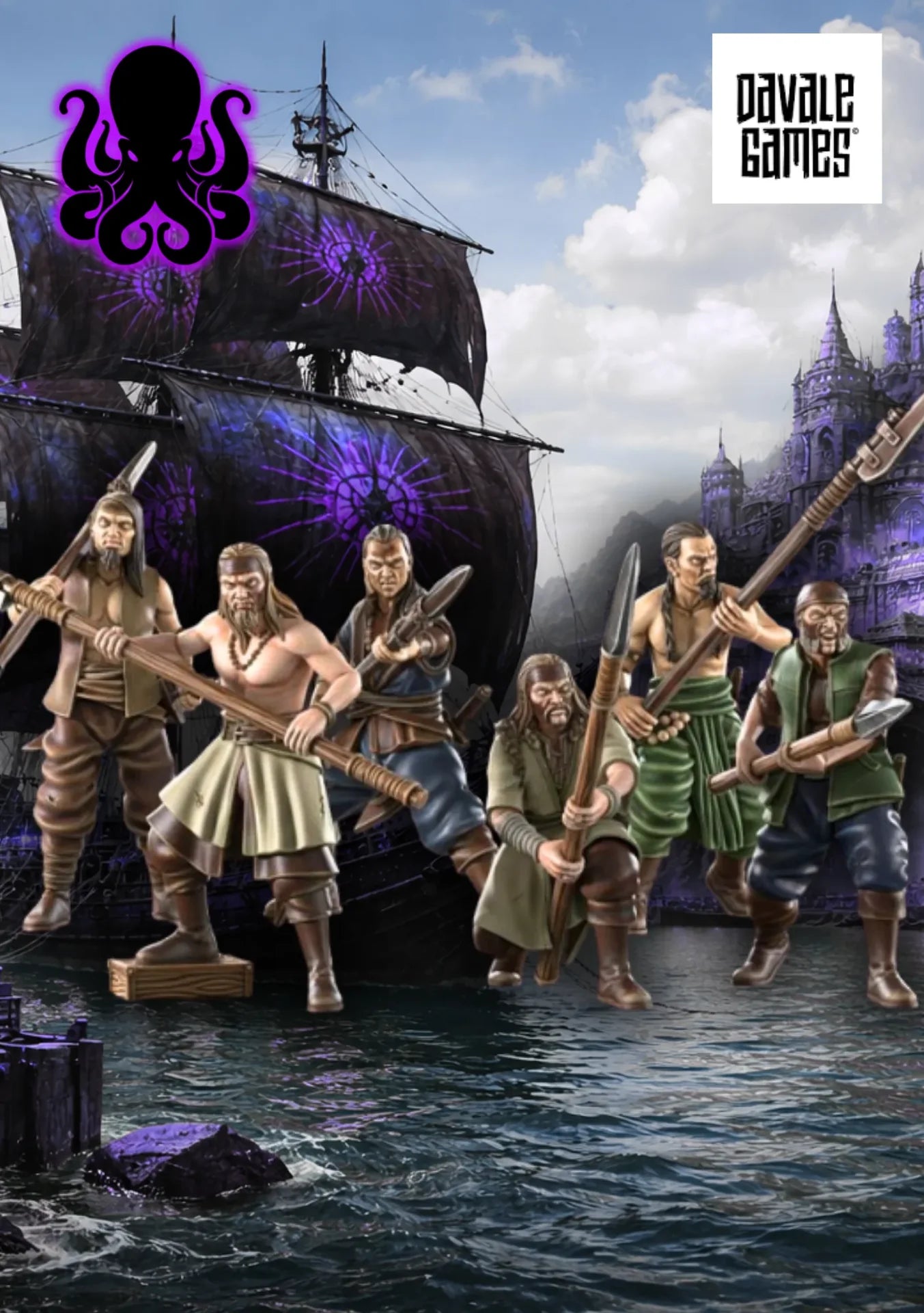 Piraten der schwarzen Bucht mit Speeren (6 Minis)-Pasch Spiele-Radaddel