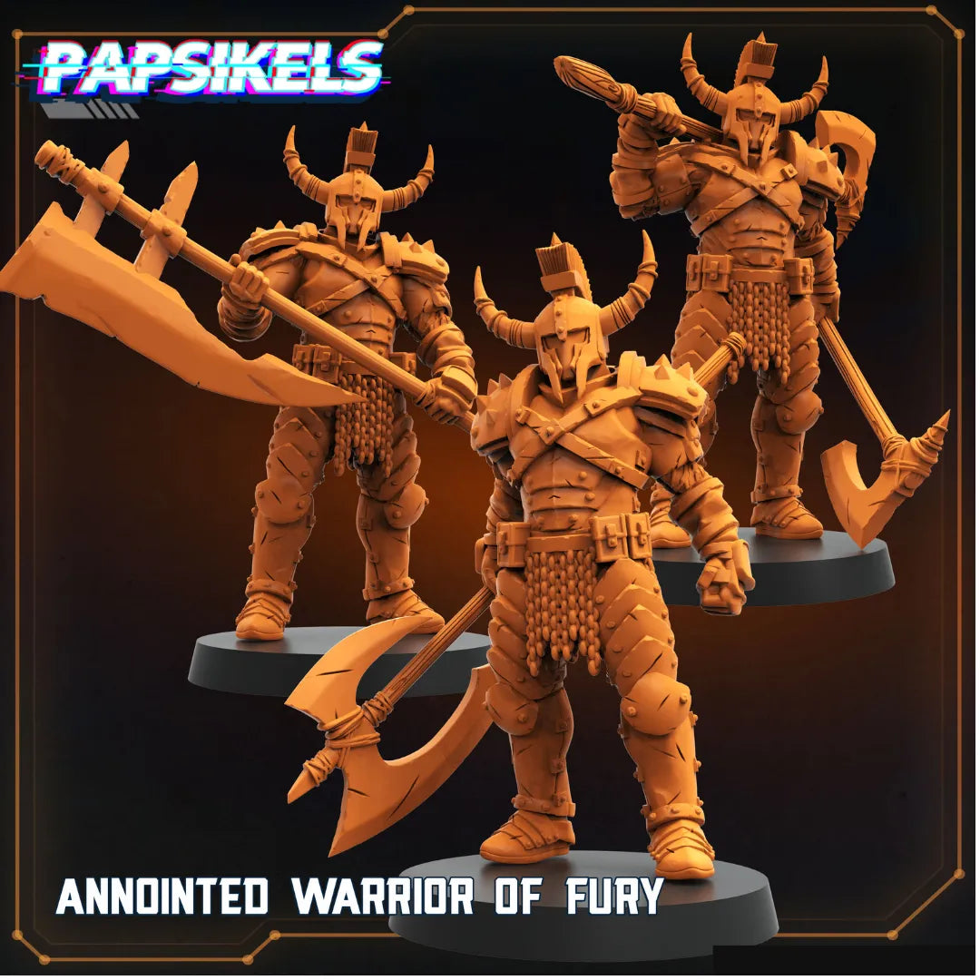 Annointed Warriors of Fury (3 Minis)-Pasch Spiele-Radaddel