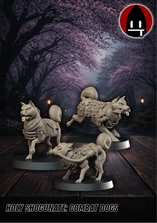 Holy Shogunate: Combat Dogs (3 Modelle)-Pasch Spiele-Radaddel