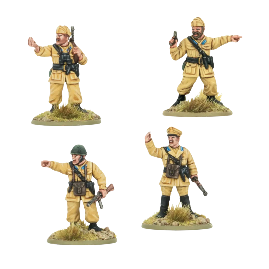 Italian Paracadutisti Platoon Commanders-Warlord Games-Radaddel
