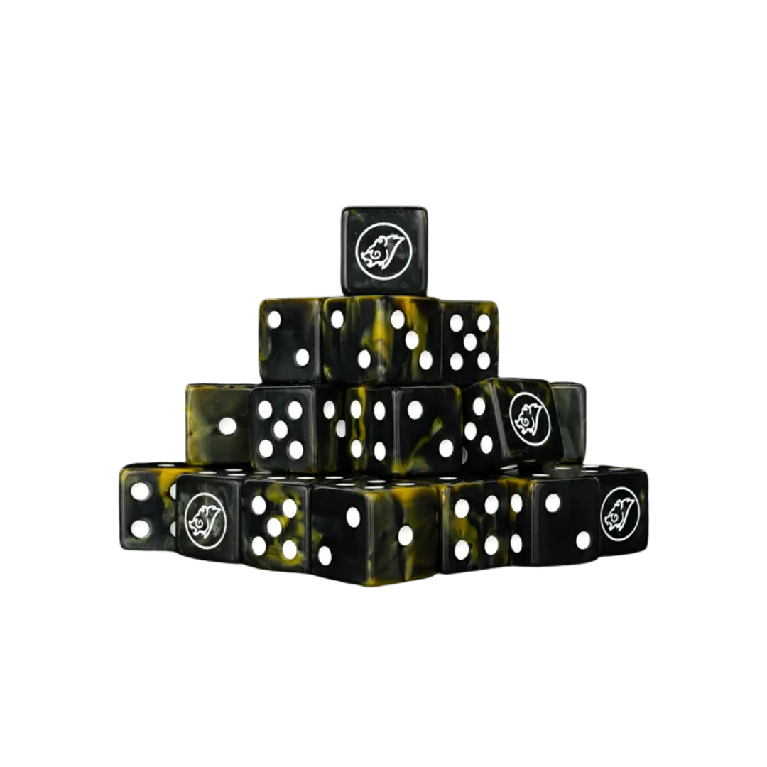 Honey Bear Dice Square 16mm (25 Stück)-Baron of Dice-Radaddel