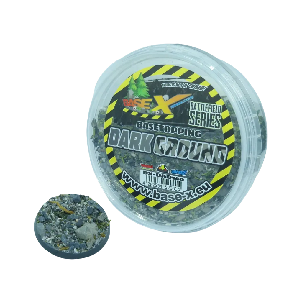 Basetopping: DARK GROUND (140ml) (battlefield series)-Base X Terrain & Scenery-Radaddel